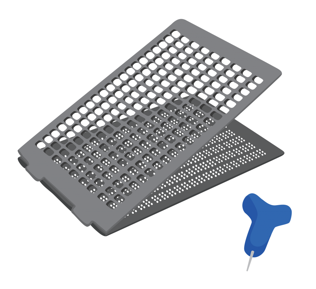 Braille stylus and slate