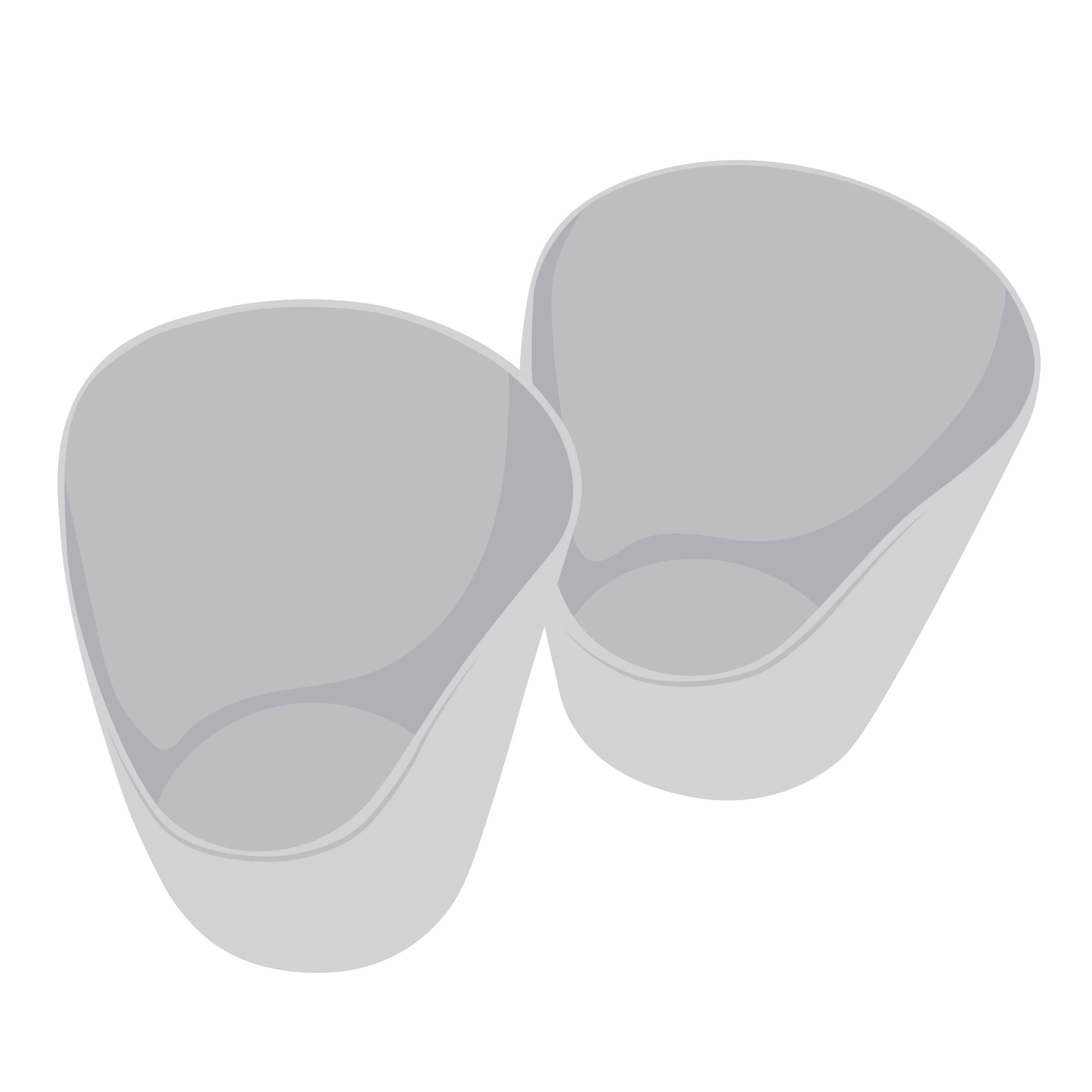 Two plastic cups with a section of the side cut away.