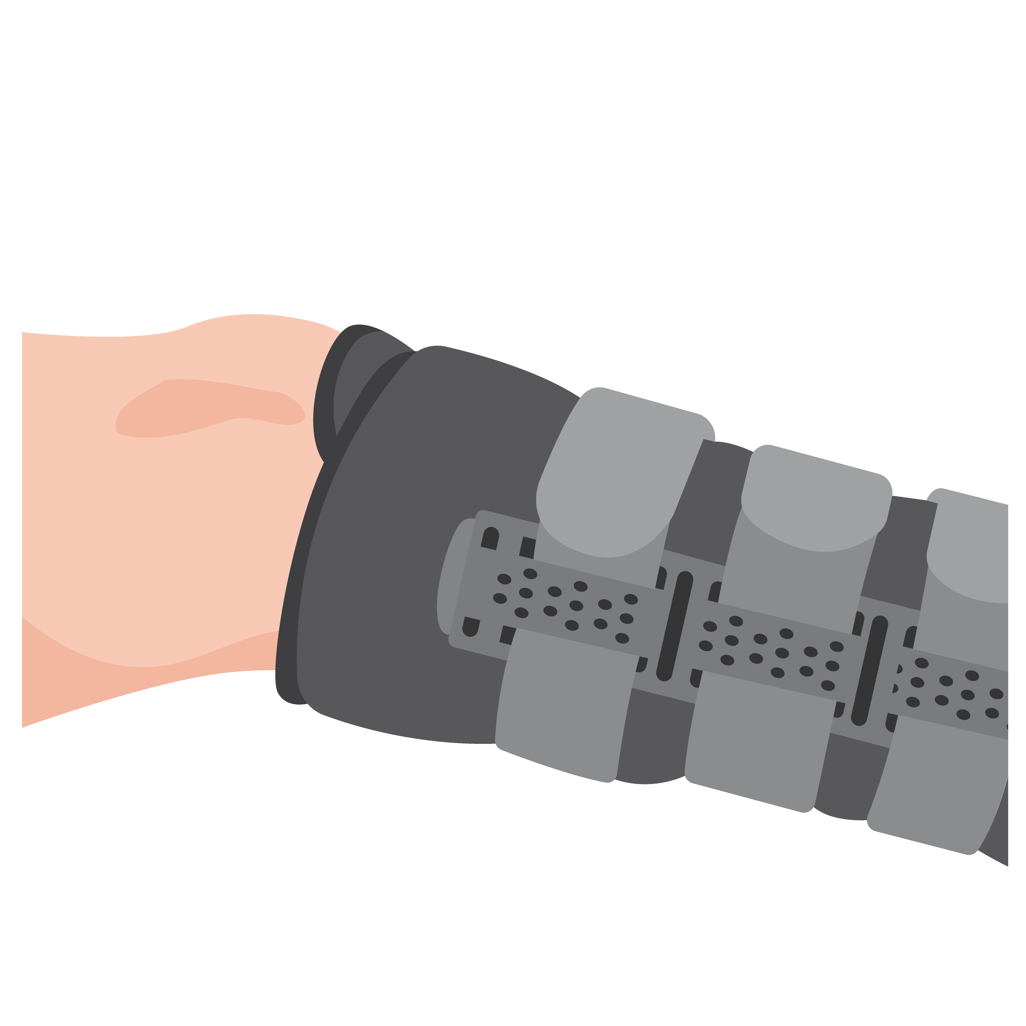 Boot at knee cap