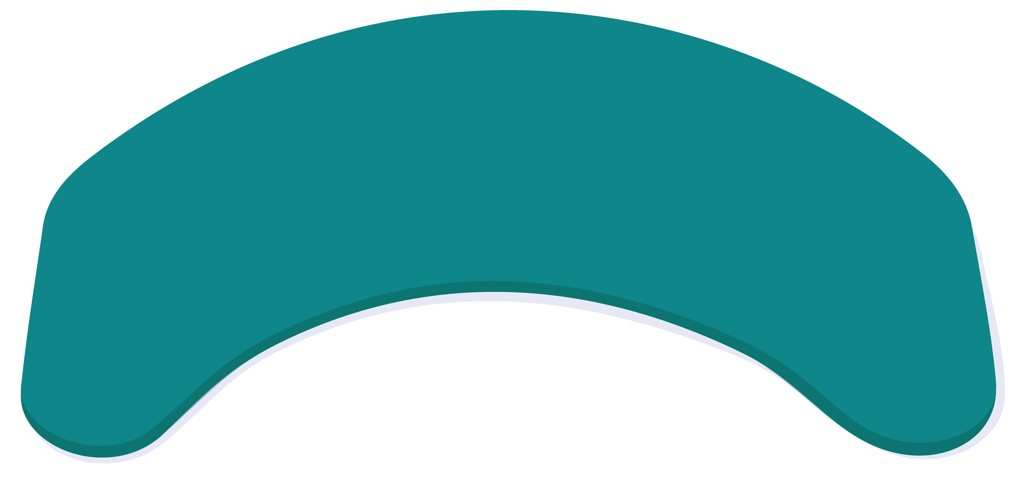 Top surface of a curved plastic transfer board.