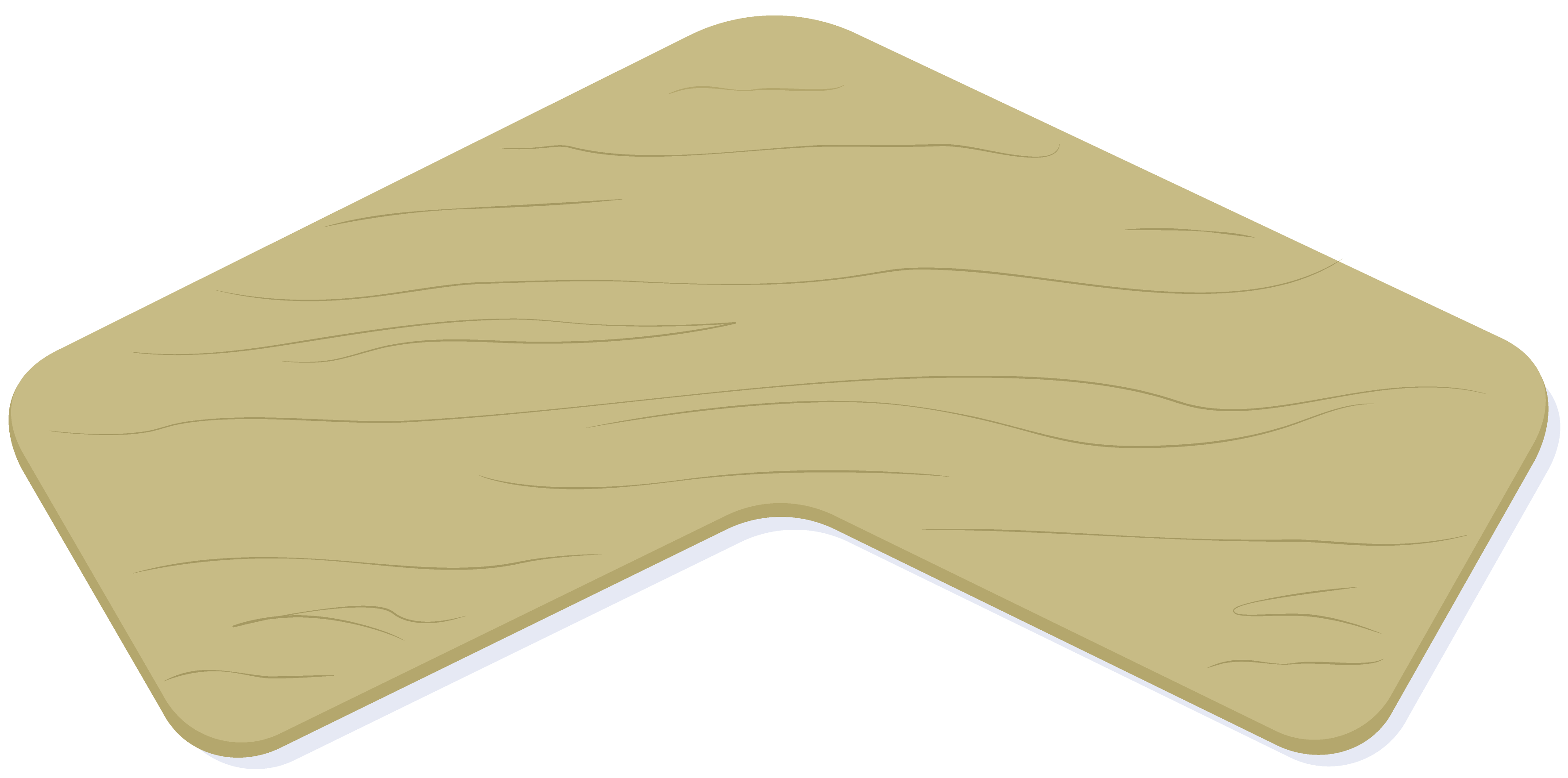 A v shaped wooden transfer board.